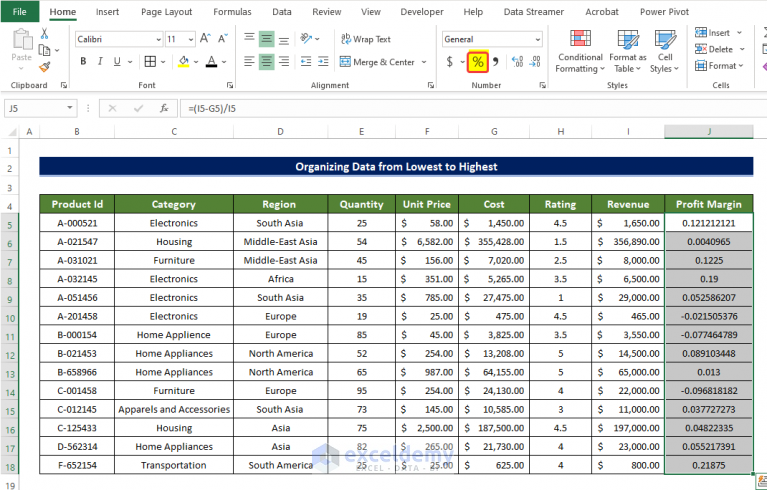 how-to-organize-data-in-excel-from-lowest-to-highest-with-quick-steps