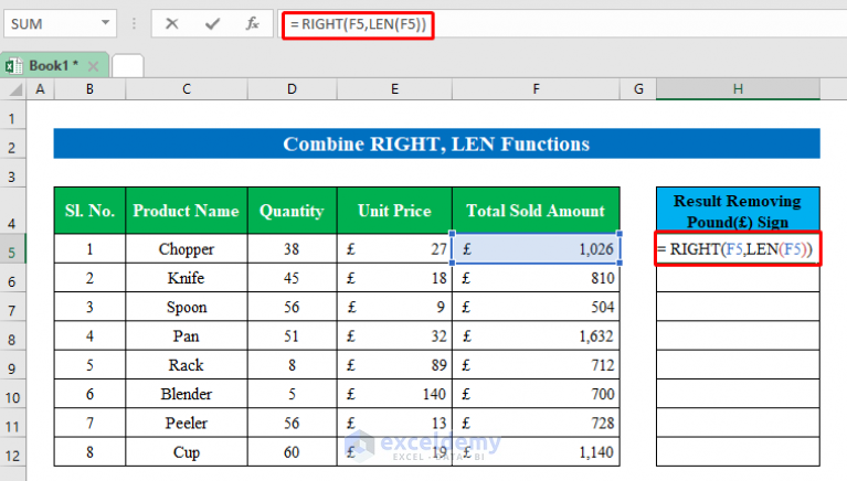 How to Remove Pound Sign in Excel (8 Easy Methods) - ExcelDemy