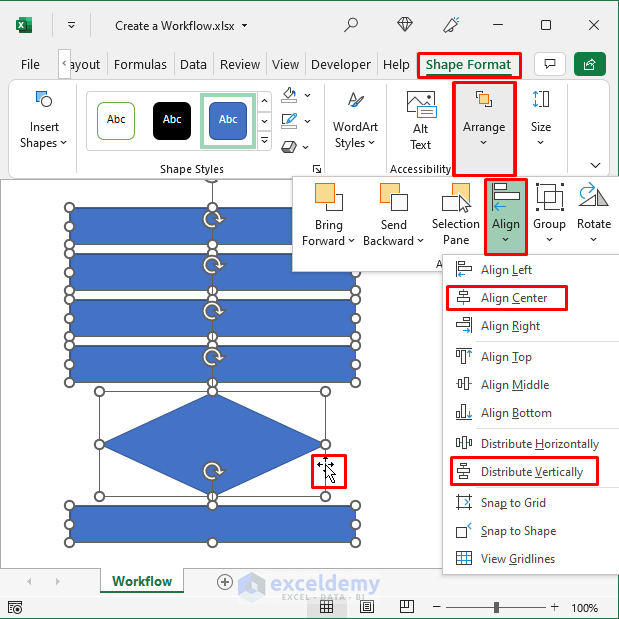 How to Create a Workflow in Excel (3 Simple Methods)