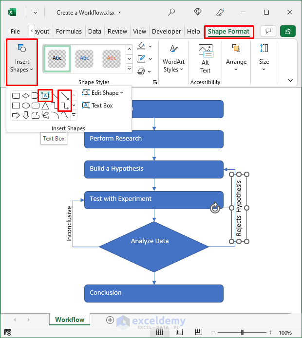 How to Create a Workflow in Excel (3 Simple Methods)