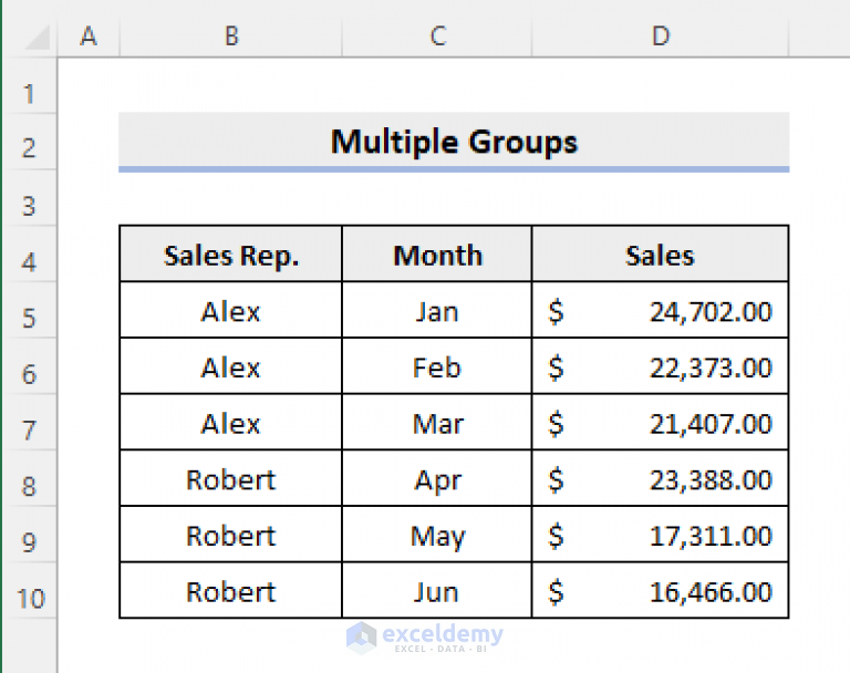 Can You Create Multiple Groups In Excel