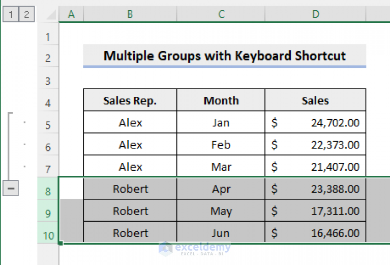 Can You Make Multiple Groups In Excel