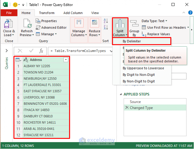 how-to-split-inconsistent-address-in-excel-2-effective-ways-exceldemy