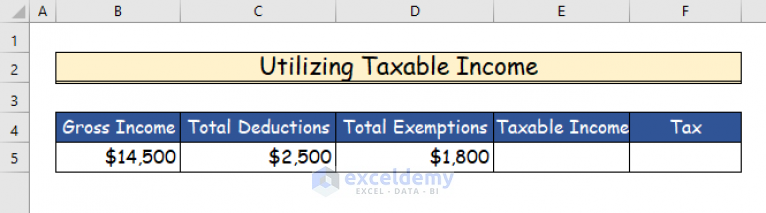 Income Tax Computation In Excel Format (4 Suitable Solutions)