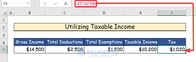 Income Tax Computation In Excel Format (4 Suitable Solutions)