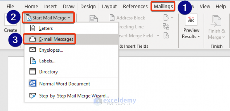 mail merge from excel to outlook online