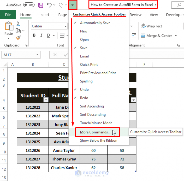 how-to-create-an-autofill-form-in-excel-step-by-step-guide-exceldemy