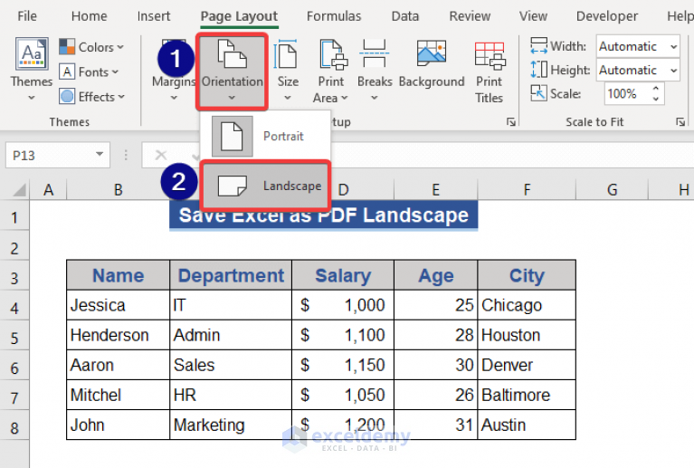 how-to-save-excel-as-pdf-landscape-with-quick-steps-exceldemy