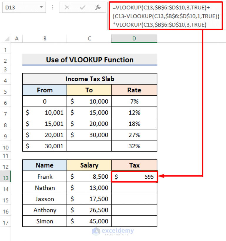 How to Calculate Tax in Excel Using IF Function (With Easy Steps)