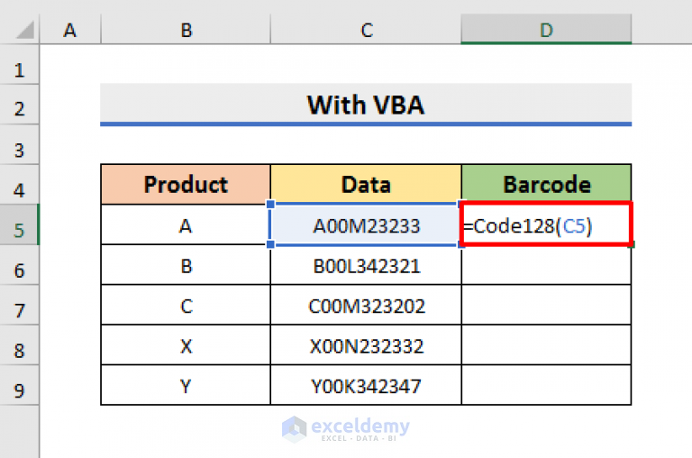 How to Generate Code 128 Barcode Font for Excel (With Easy Steps)