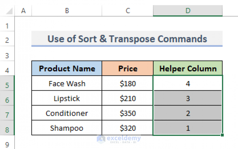 how-to-reverse-order-of-columns-horizontally-in-excel-exceldemy