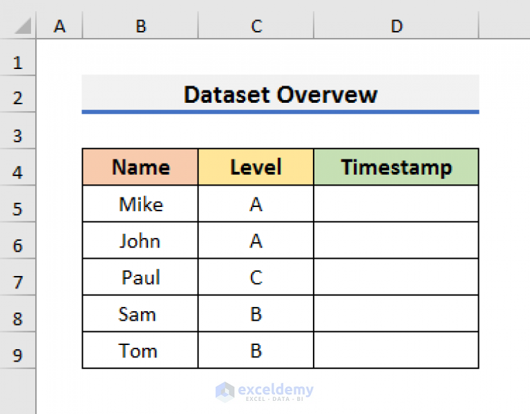 Excel Timestamp When Cell Changes