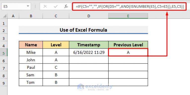 how-to-insert-excel-timestamp-when-cell-changes-without-vba-3-ways