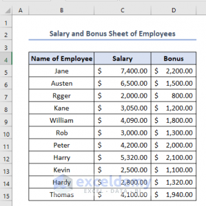 How To Calculate Bonus Percentage In Excel (Step-by-Step Guide)