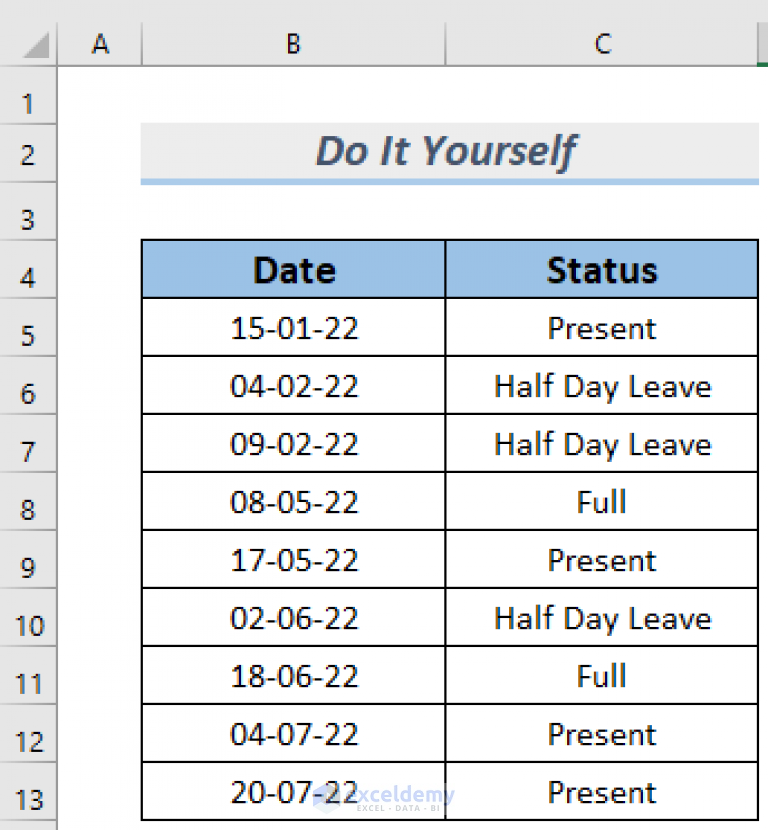 how-to-calculate-half-day-leave-in-excel-2-effective-methods