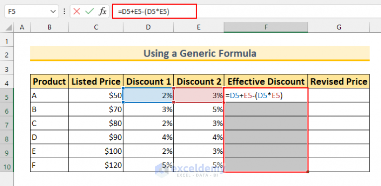 how-to-calculate-multiple-discounts-in-excel-4-easy-methods