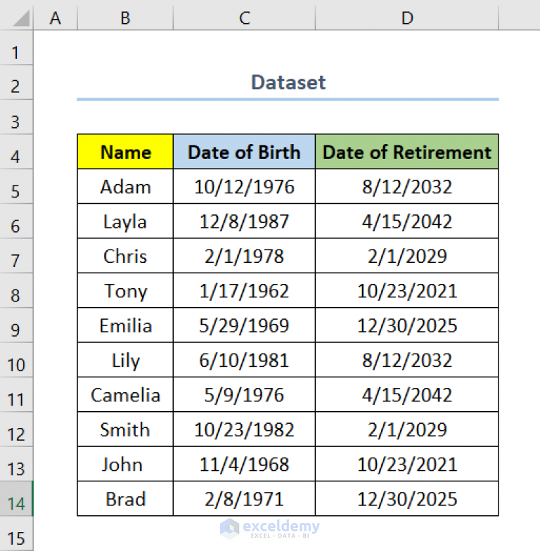 how-to-calculate-retirement-age-in-excel-4-quick-methods-exceldemy