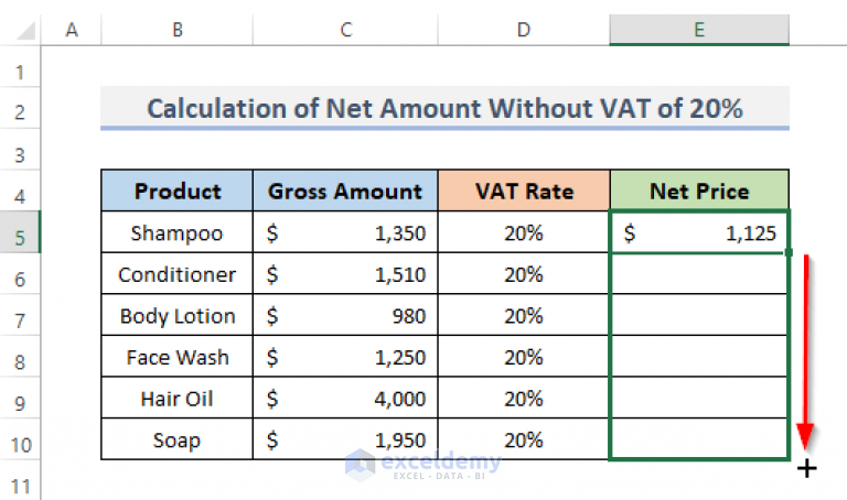 how-to-calculate-vat-from-gross-amount-in-excel-2-examples