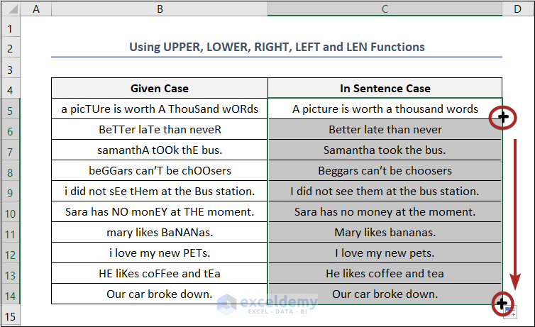 How To Change Sentence Case In Excel 6 Easy Methods ExcelDemy