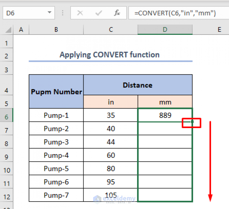 How to Convert inch to mm in Excel (3 Simple Methods)