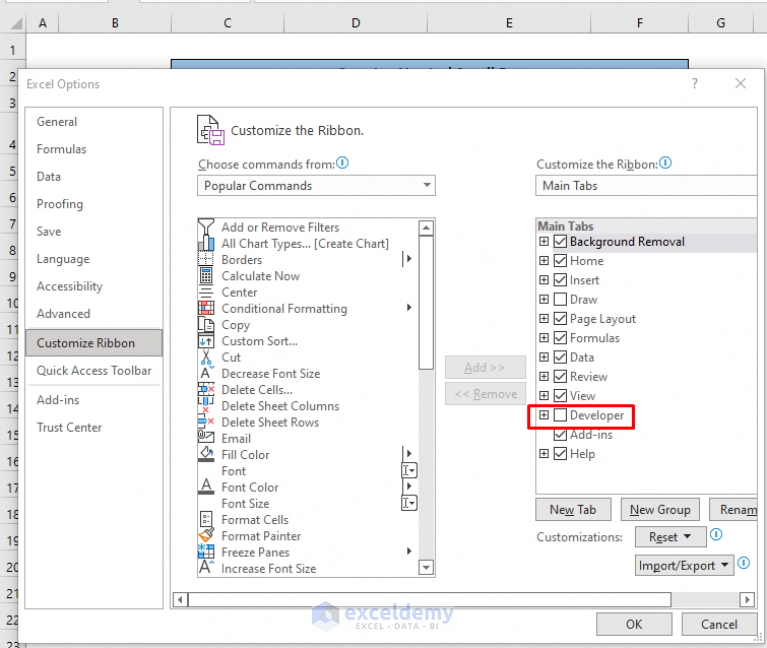 How to Insert Scroll Bar in Excel (2 Suitable Methods)