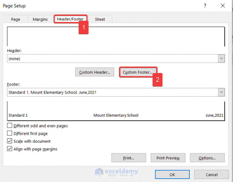 How to Edit Footer in Excel (3 Quick Methods) - ExcelDemy