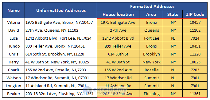 How To Format Addresses In Excel 32 