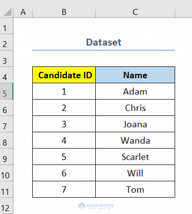 How to Make a Tally Sheet in Excel (3 Quick Methods) - ExcelDemy