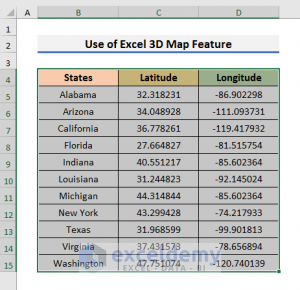 How To Plot Points On A Map In Excel (2 Effective Ways) - ExcelDemy