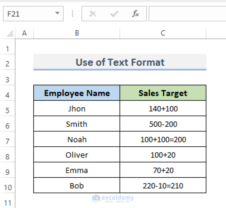 How To Put Sign In Excel Without Formula 5 Ways Exceldemy 0899