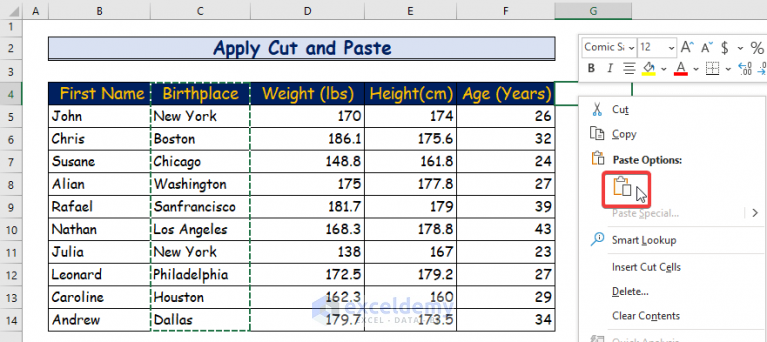 How to Rearrange Columns in Excel (4 Ways) - ExcelDemy