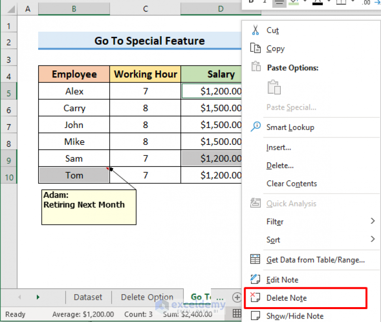 How to Remove Notes in Excel (5 Easy Ways) ExcelDemy