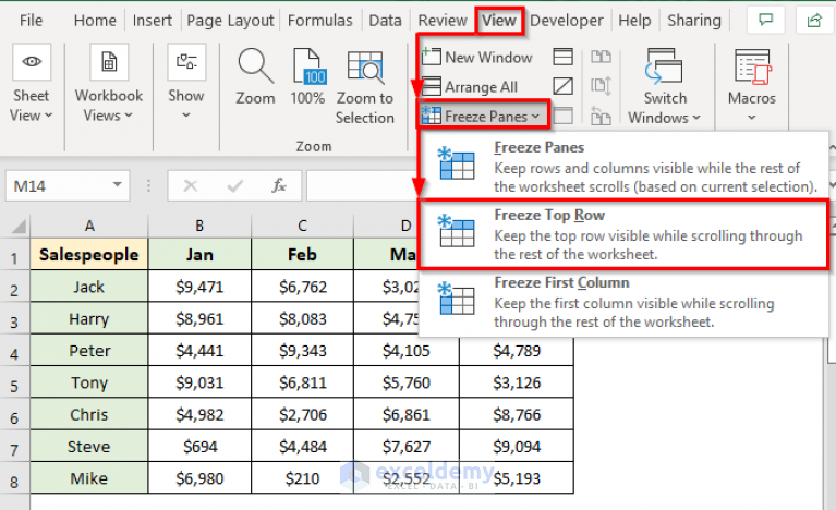 how-to-repeat-rows-in-excel-when-scrolling-6-suitable-ways