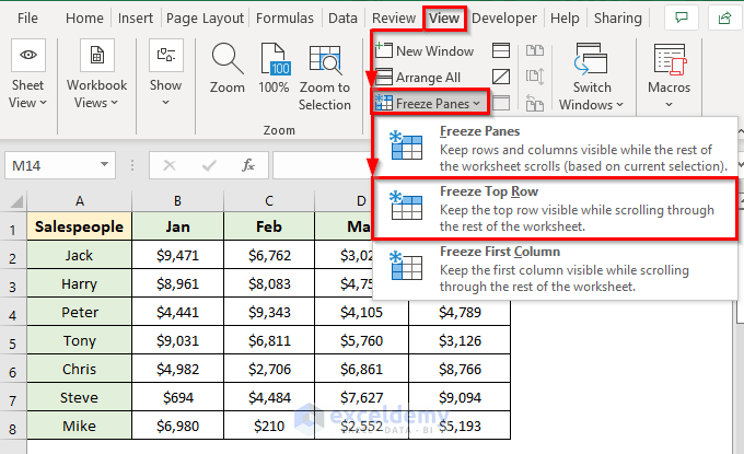 How To Repeat Rows In Excel When Scrolling 6 Suitable Ways 