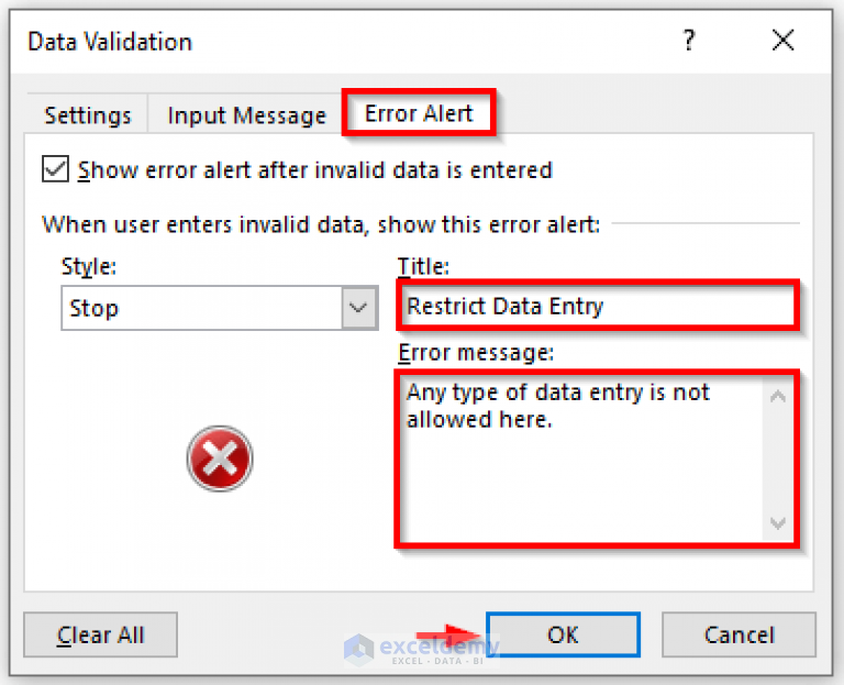 how-to-restrict-data-entry-in-excel-cell-2-simple-methods-exceldemy