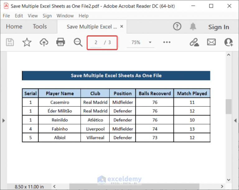 How To Save Multiple Excel Sheets As One File (5 Easy Methods)