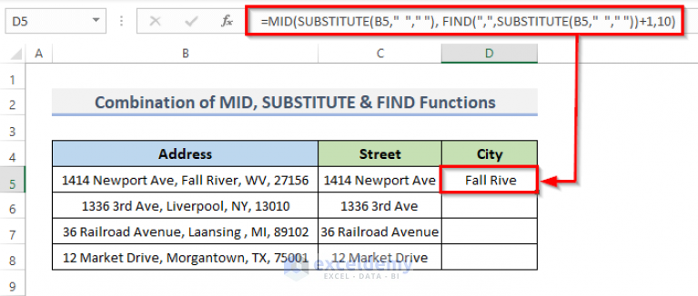 how-to-separate-address-in-excel-using-formula-with-easy-steps