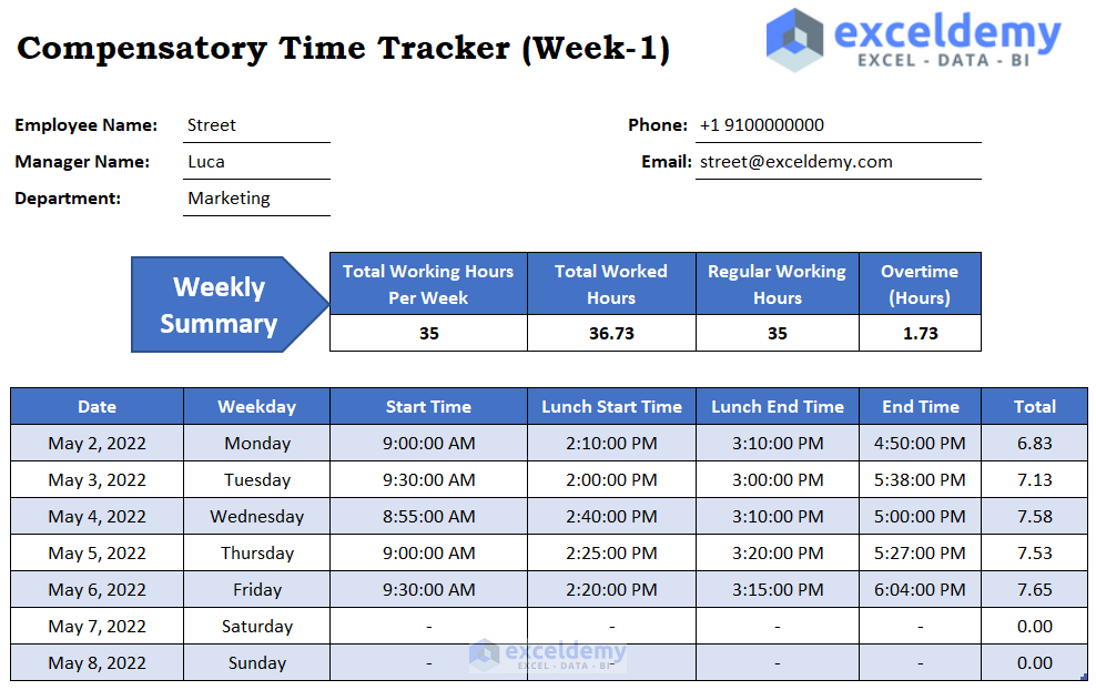 how-to-track-comp-time-in-excel-with-quick-steps-exceldemy