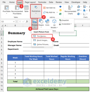 How to Track Comp Time in Excel (with Quick Steps) - ExcelDemy