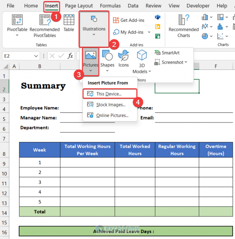 how-to-track-comp-time-in-excel-with-quick-steps-exceldemy