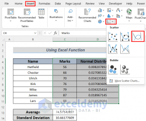 How To Transform Data To Normal Distribution In Excel 8 300x249 