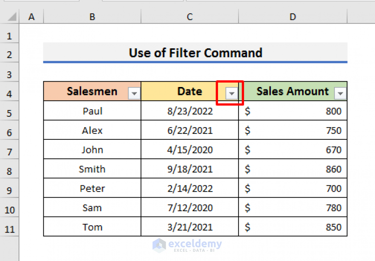 How To Create Custom Date Filter In Excel