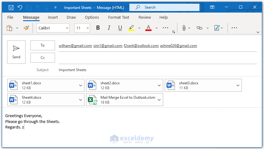 excel mit outlook mail verknüpfen