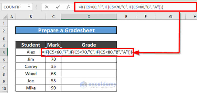 how-to-use-nested-if-else-in-excel-formula-4-suitable-ways