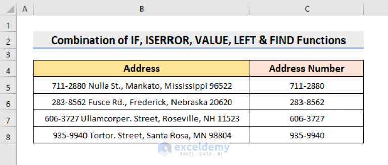 how-to-separate-address-number-from-street-name-in-excel-6-ways