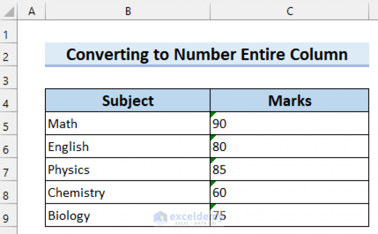 excel-convert-to-number-entire-column-9-simple-methods