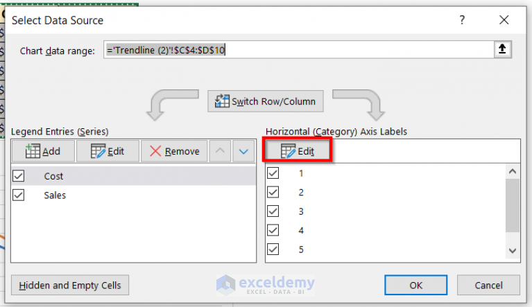 How to Calculate Trend Analysis in Excel (3 Easy Methods)