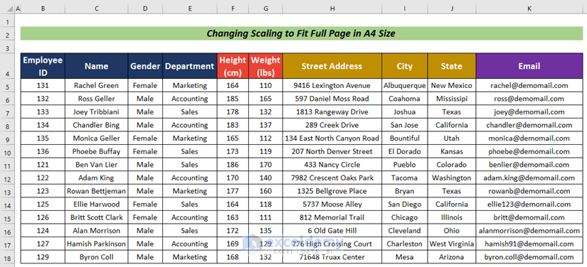 How To Print Full Page Of Excel Sheet In A4 Size 5 Simple Ways 