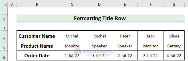 how-to-make-a-title-row-in-excel-5-easy-methods-exceldemy