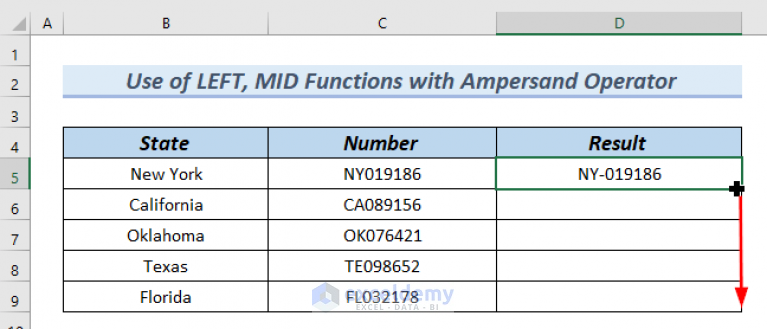 how-to-insert-character-between-text-in-excel-5-easy-methods